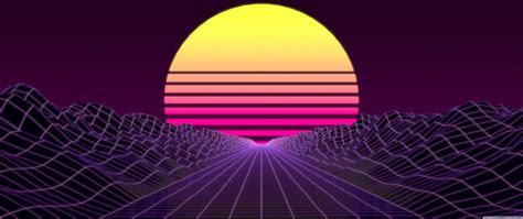 4k Retro Synthwave Purple Wallpapers Wallpaper Cave