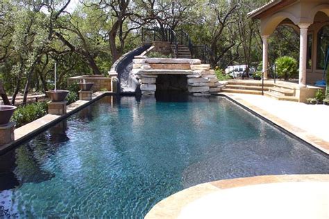 Waterfalls Pool Coping Patios Decordova Texas Tx