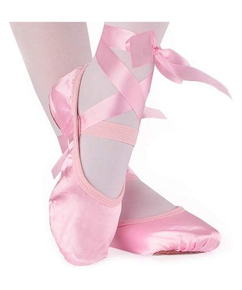 Ballet Slipper Ribbons Ballerinas Pink C418goclwht Ballerina