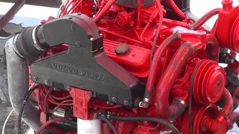Rebuilt Volvo Penta V8 Marine Engine Ticking Over Youtube