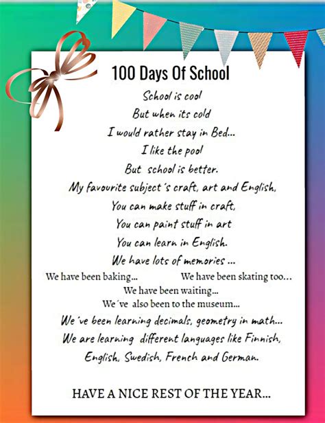 Poetry is one of the great ways of teaching kids. poem « English Classes at Cygnaeus School