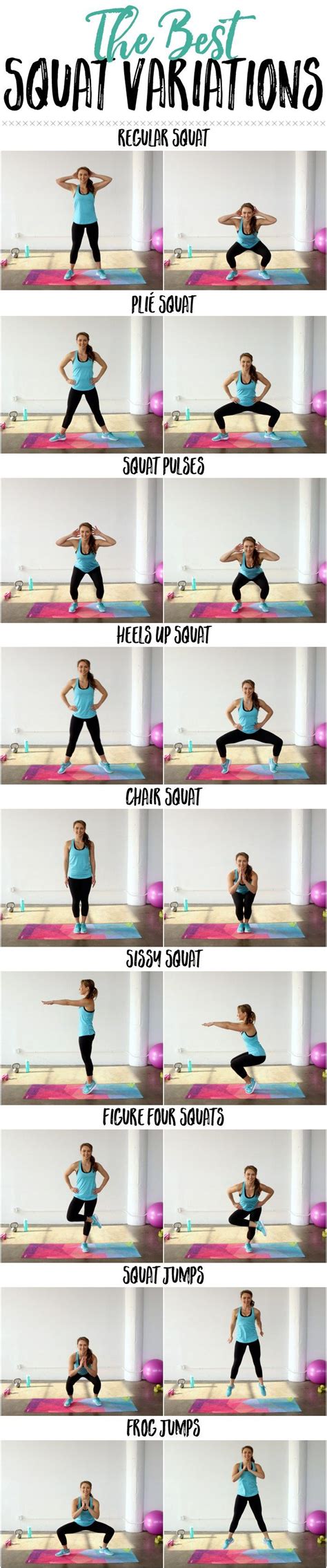 10 Squat Variations You Have To Try Squat Variations Squats