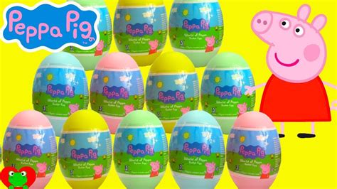 Peppa Pig Surprise Easter Egg Mega Value Pack 15 Different Mystery Eggs