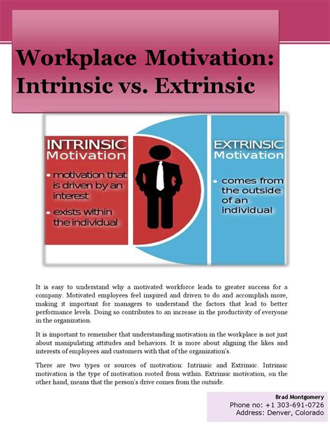 The Importance Of Intrinsic Motivation At Work Tw