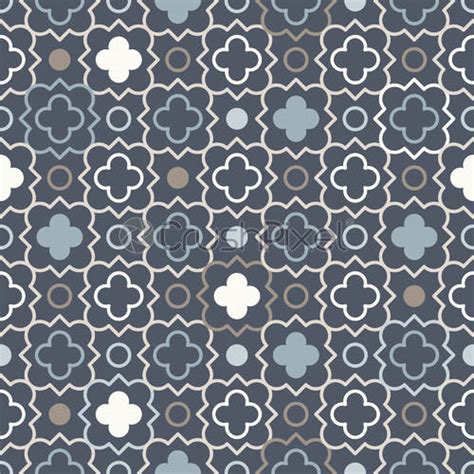 Arabic Geometry Tangled Moroccan Pattern Seamless Vector Background