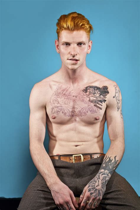 Red is a great shade to add to darker hair with shocking highlights. Red Hot - exhibition celebrates the ginger male