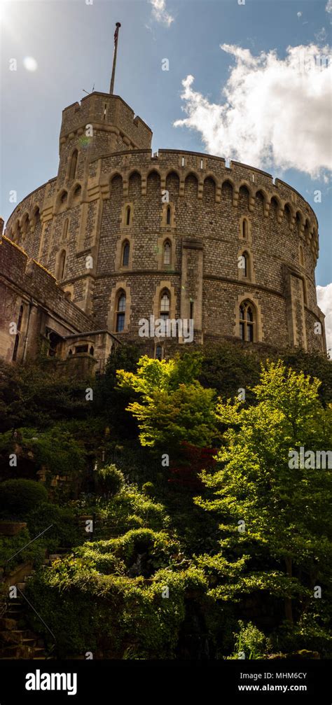 Round Tower The Keep Windsor Castle Windsor Berkshire England Uk