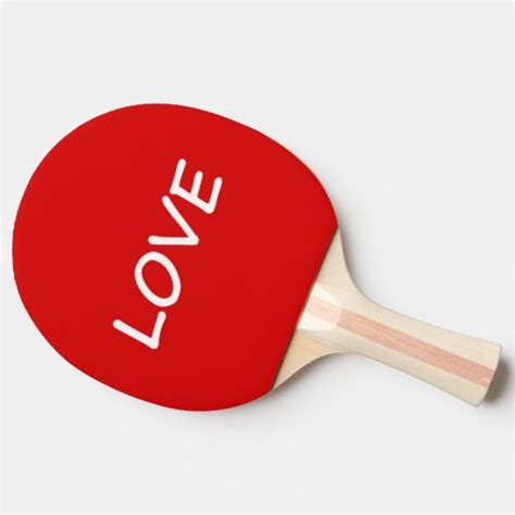 Love Ping Pong Paddle Zazzle