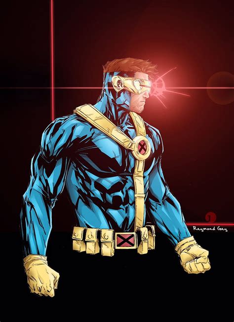 Jotafreak เกี่ยวกับศิลปะการ์ตูน การ์ตูน Marvel Cyclops มหัศจรรย์