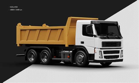 Premium Psd Isolated Realistic Matte White Heavy Duty Trucks Car From
