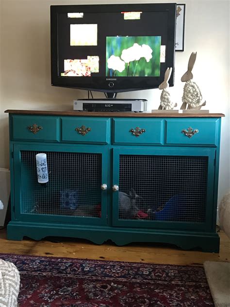 Refurbished An Old Dresser To Become A Bunny Cage Took Out Bottom Two