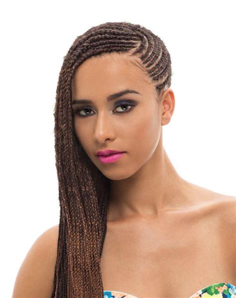 Bend the extension hair so that the center remains in between the 2 split halves of real hair. Femi Collection Senegalese Twist Braid 80" | Box braids ...