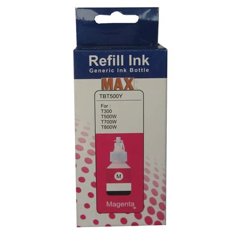 Max Magenta Photo Dye 50ml Compatible Ink For Brother Dcp T300 T500w