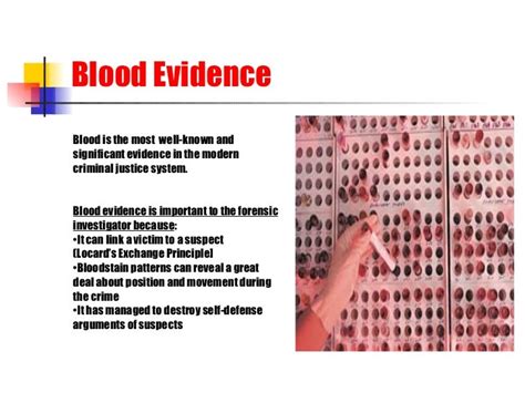 Forensic Serology Blood