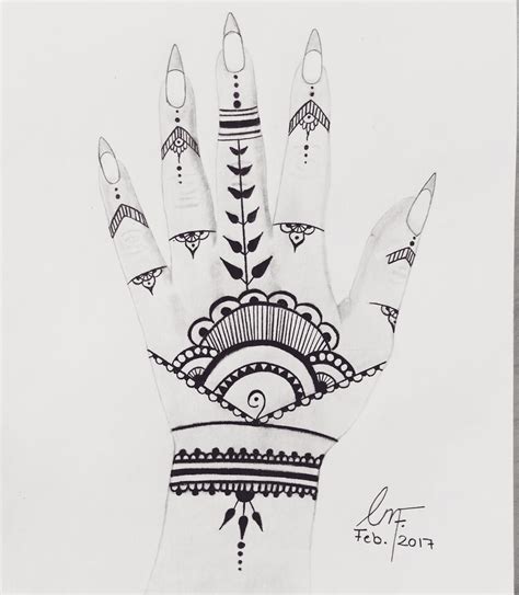 Henna Hand Design By Chrisffrankartwork On Deviantart