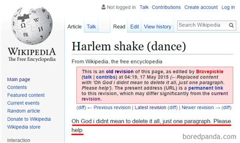 64 Of The Funniest Wikipedia Edits By Internet Vandals