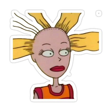 Rugrats Cynthia Sticker Nickelodeon Cartoon Character Funny Meme Sticker By Sloppydisk Rugrats