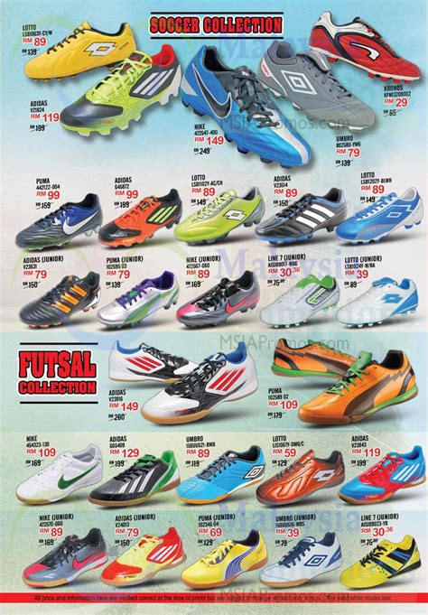 Now we sell our products via online all over malaysia. Soccer Collection, Futsal Collection, Adidas, Nike, Lotto ...