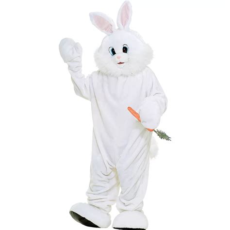 Adult Deluxe White Bunny Rabbit Mascot Costume Party City Canada