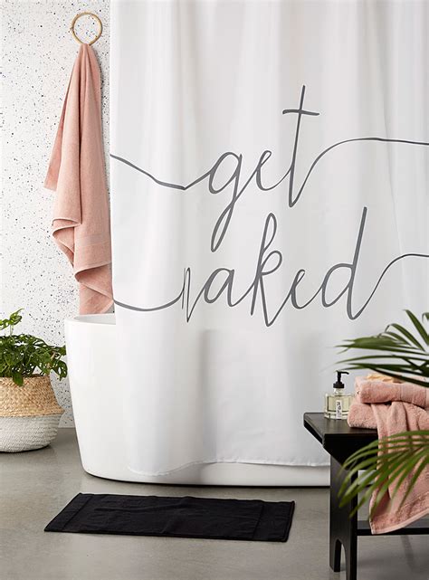 Get Naked Shower Curtain Simons Maison Shower Curtains And Hooks Bathroom Simons