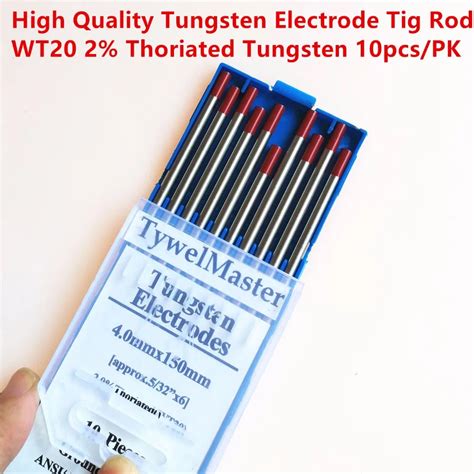 High Quality Tig Rods WT20 Tungsten Electrodes 4 0mm 5 32 X150mm 6