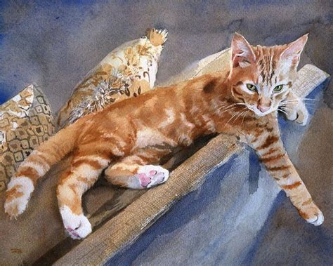 Rachel Paints Tabby Cats Offers Watercolor Art Prints And Giclees