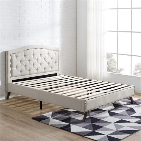 Upholstered Panel Bed Bed Frame And Headboard Upholstered Platform Bed Upholstered Headboard