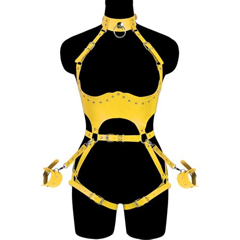 Sexy Harness For Woman Set Body Bondage Strap Belt Stockings Bdsm Lingerie Seks Leather Waist To