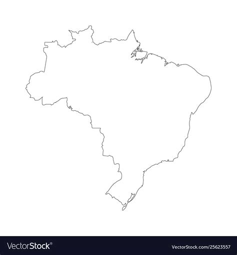 Brazil Map Outline Printable