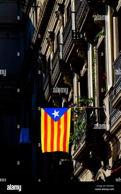 Catalonian Flag Stock Photo Alamy