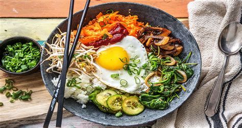 Hello Bibimbap Koreanische Gemüsebowl Rezept HelloFresh