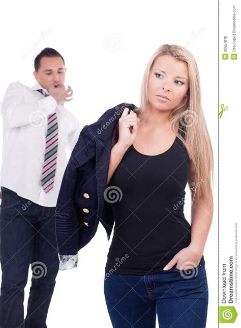 Man Giving A Wolf Whistle Stock Photo Image Of Shapely 30657010