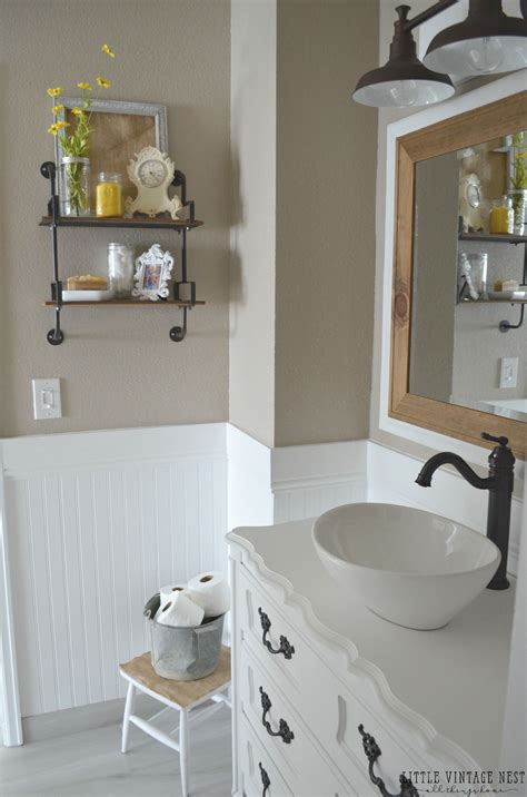 Paint Color Which Is Smokestack By Behr Farmhouse Master Bathroom