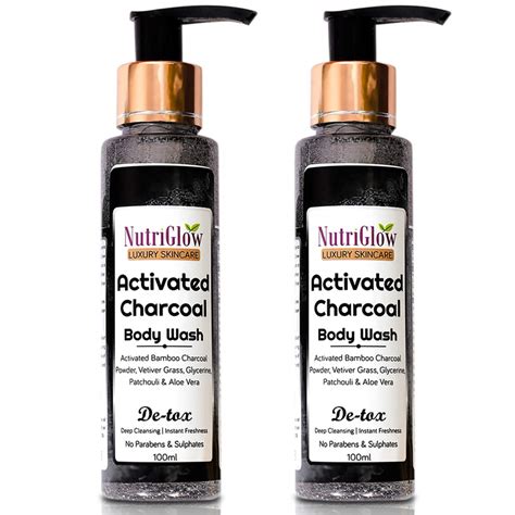 Buy Nutriglow Activated Charcoal Body Washdeep Cleansing Pack Of 2