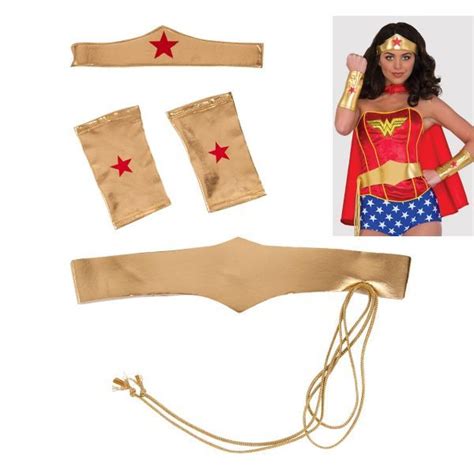 Wonder Woman Costume Accessory Kit 4pc Women Accessories Costumes