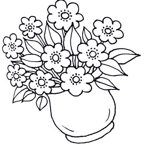 Bouquet De Fleur Dessin Élégant Galerie Coloriage Fleurs Dans La Vase