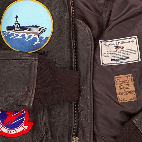 Top Gun Navy G 1 Leather Flight Jacket Hk Military Vintage And
