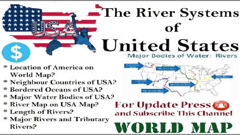 The River Systems Of United States Of America Water Bodies Rivers
