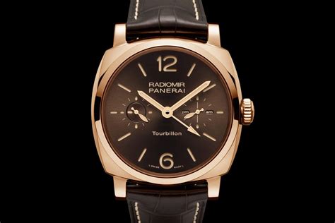 Panerai Radiomir 1940 Tourbillon Gmt Oro Rosso Pam558 48mm Monochrome