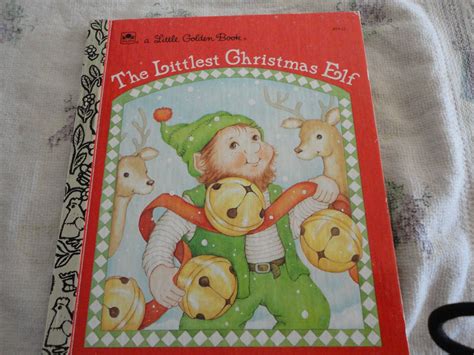 The Littlest Christmas Elf Vintage Little Golden Book By Nancy Etsy