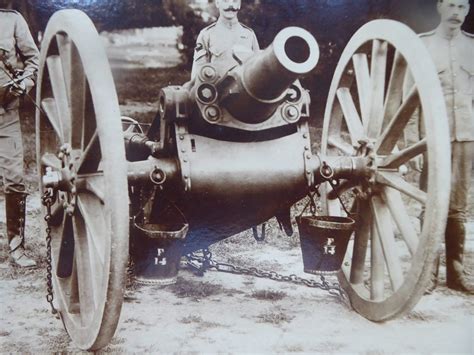 Royal Artillery Field Gun With Crew Early Edwardian Period Bates And