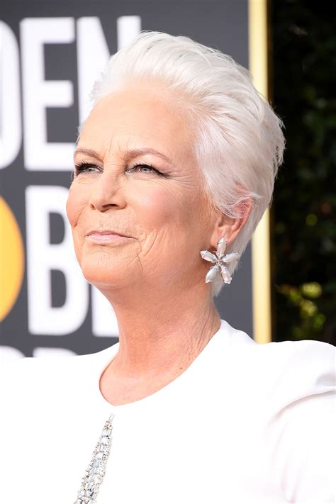 Haircut pictures of jamie lee curtis. Jamie Lee Curtis's White Hair at the 2019 Golden Globes ...