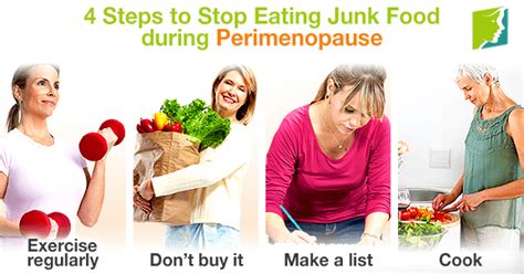 It's super easy to do. 4 Steps to Stop Eating Junk Food during Perimenopause