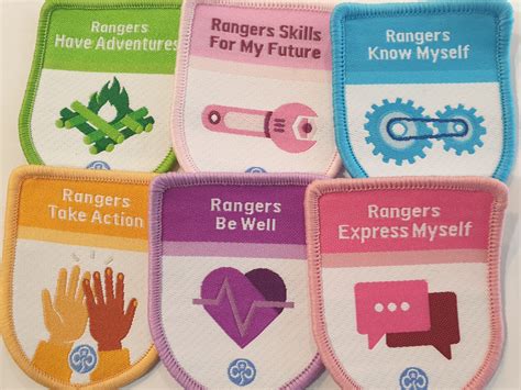 Ranger Theme Award Badges Girlguiding Anglia