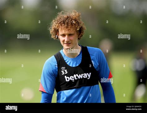West Ham United's Alex Kral during a training session at Rush Green