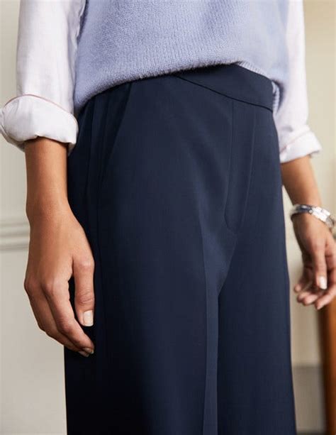 Albermarle Hose Mit Weitem Bein Navy Boden De