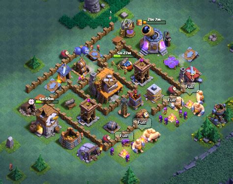 Clash Of Clans Builder Base - Builder Hall 4 (BH4) Base Designs for Clash of Clans | Clash for Dummies