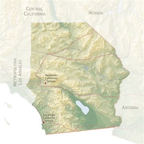 Inland Empire And Southern Border Map Region