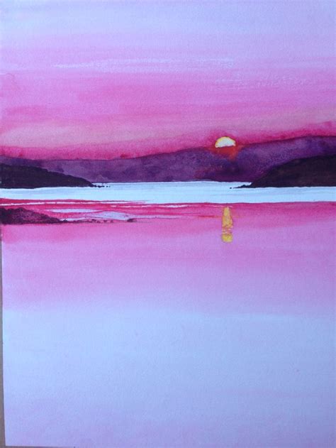 Sunset Painting Artwork Outdoor