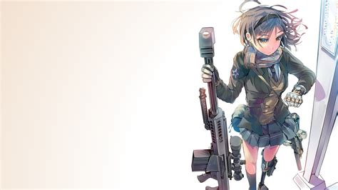 Wallpaper Illustration Anime Girls Weapon Cartoon Sch